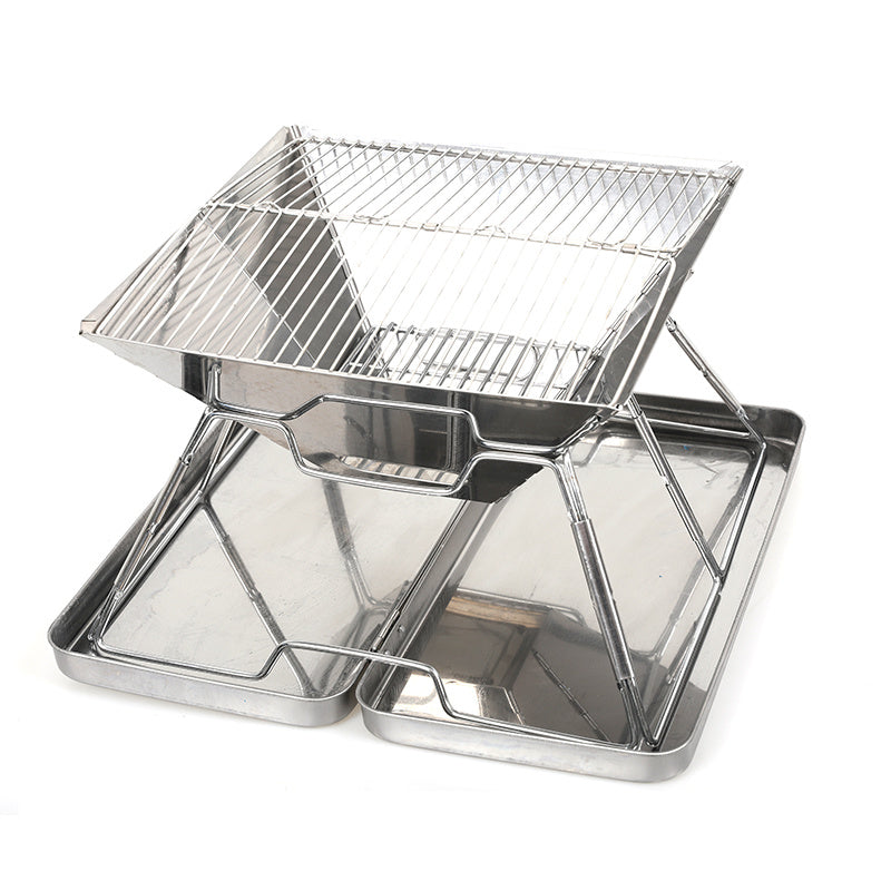 HALIN Stainless Steel Folding Grill Outdoor Portable Camping Stove Camping Burning Table Barbecue Grill (BPA Free No FDA Certificate) HALIN Stainless Steel Folding Grill Outdoor Portable Camping Stove Camping Burning Table Barbecue Grill (BPA Free No FDA Certificate)